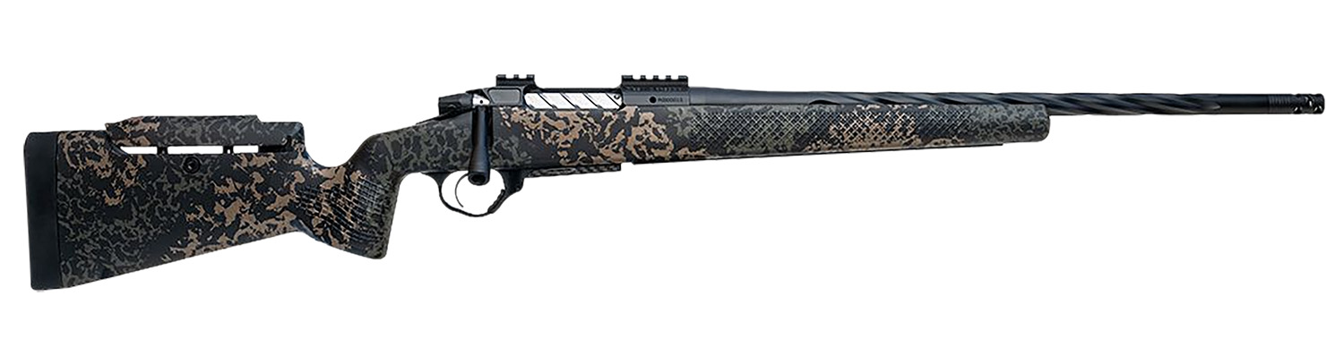 Seekins Precision 0011710231-F Havak PH3 6.5 PRC 20" Black Fluted Threaded Barrel, Black Picatinny Rail Steel Receiver, Adj Cheek Riser Woodland Shadow Synthetic Stock