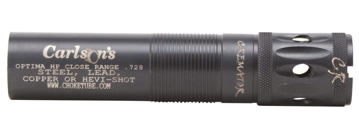 Carlson's Choke Tubes 11563  Cremator Beretta Optima HP 12 Gauge Close Range Ported Steel