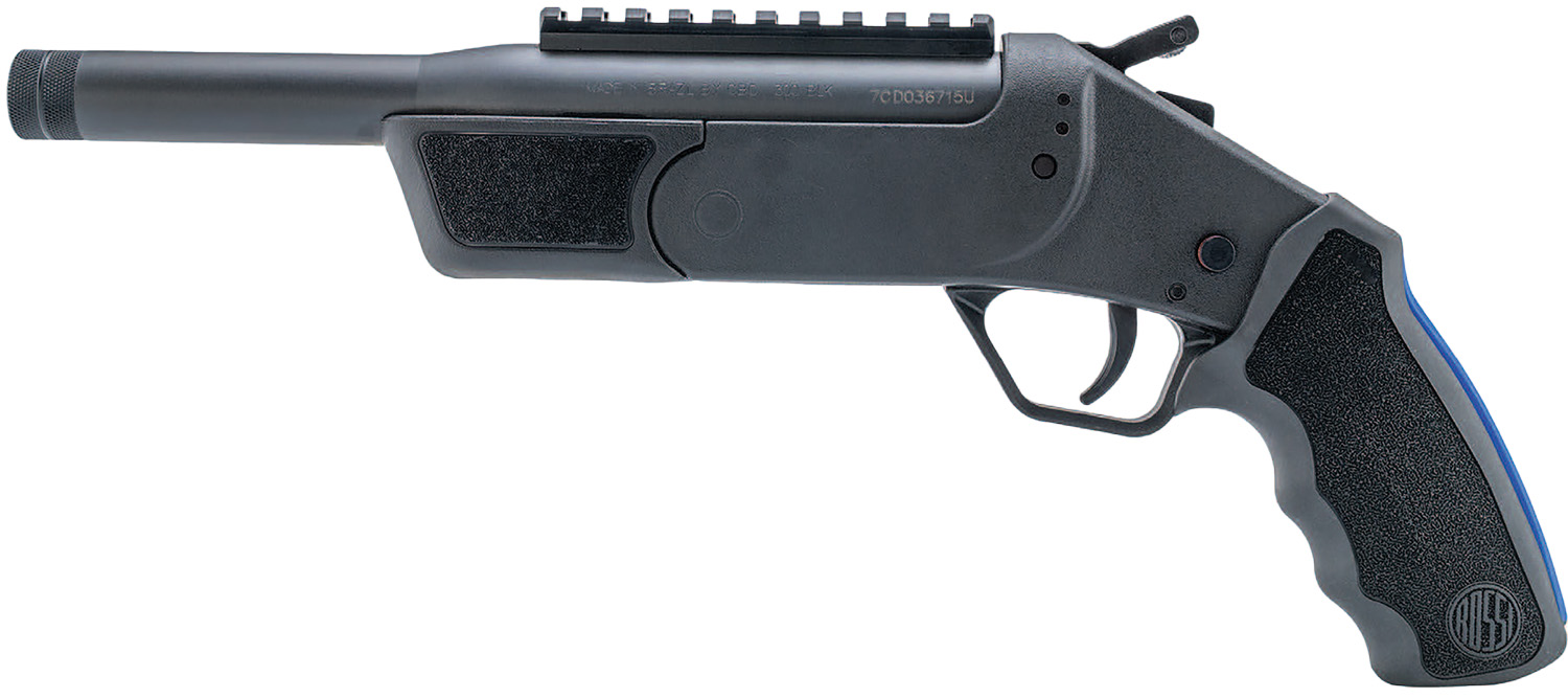 Rossi SSPB9300-BK Brawler  300 Blackout 1rd 9" Matte Black Single Shot Barrel, Picatinny Rail Receiver, Black Polymer Frame, Black Textured Rubber Grip
