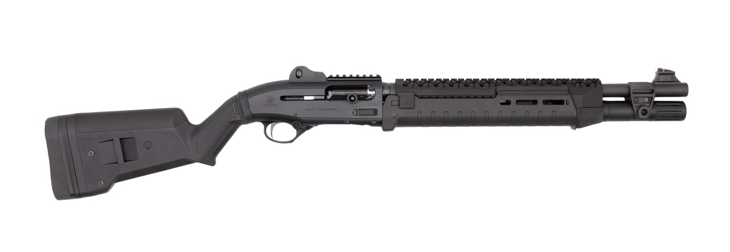 Langdon Tactical Tech LTT1301HZMBLK Beretta 1301  3" 7+1 18.50" Black Oxide Heat Shield Barrel, Black Anodized Aluminum Receiver, Black Magpul Synthetic Stock, Modified Magpul Zhukov Forend