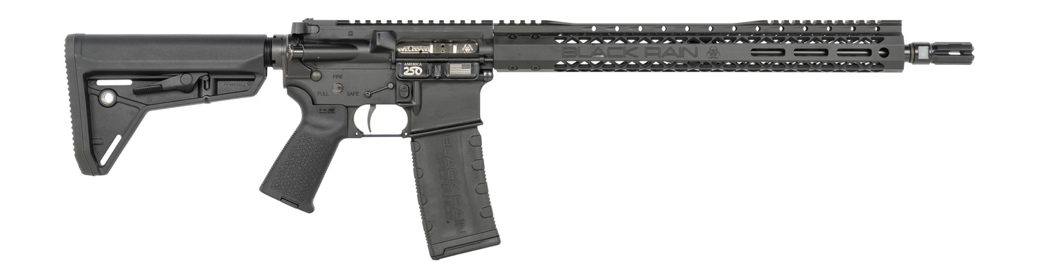 Black Rain Ordnance SSP300BLKABLK SSP 300 Blackout 30+1 16" Black Nitride Threaded Barrel, Black Armor Cerakote Aluminum Receiver w/Picatinny Rail, Magpul MOE SL Black Polymer Stock, Black Magpul Gri