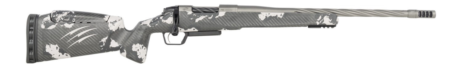 Fierce Firearms RIVSSX25CM22GP Twisted Rival XP 2.0 25 Creedmoor 3+1 22" Glacier Cerakote Spiral Fluted Threaded Barrel, Stainless Steel Drilled & Tapped Receiver, Arca Rail Forend, Phantom Camo Push