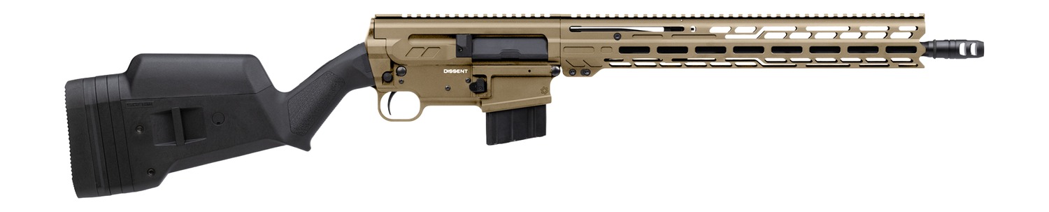 CMMG 34A670FCT Dissent BR4 338 ARC 10+1 16.10" Black Nitride Threaded Barrel, Coyote Tan Cerakote Aluminum Receiver w/Picatinny Rail, M-LOK Handguard, Magpul SGA 870 Black Synthetic Stock