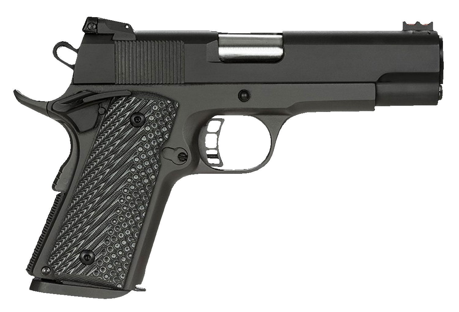 Rock Island 51857 Rock Ultra CCO 45 ACP 7+1 4.20" Button-Rifled Barrel, Black Parkerized Serrated Steel Slide, Black Anodized Aluminum Frame w/Beavertail, G10 Tactical Grip, Right Hand