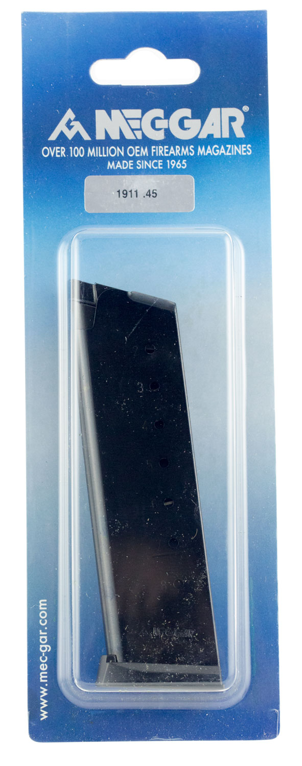 Mec-Gar MGCG4508BPF 1911 Government 8rd 45 ACP, Blued Carbon Steel