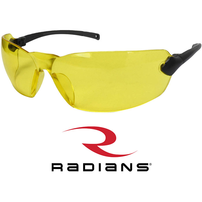 Overlook Glasses UV Protection Black Lightweight Frame Polycarbonate Amber Lens
