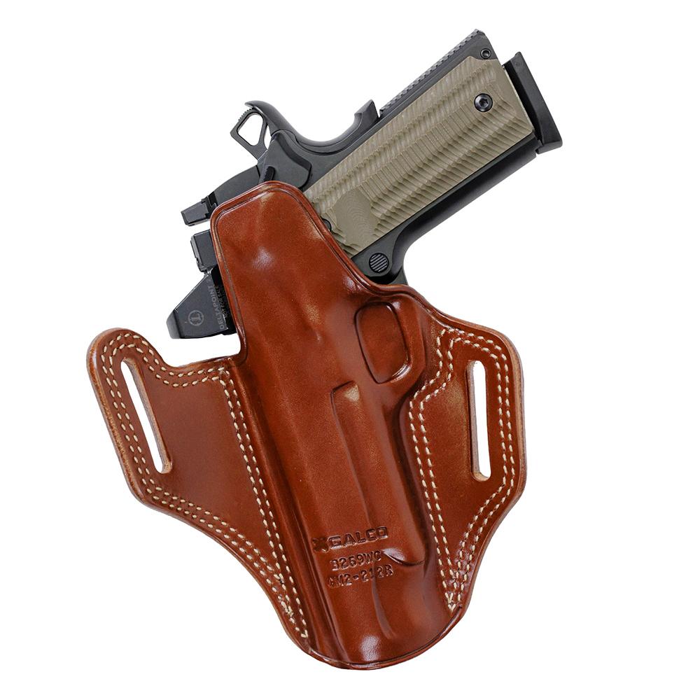 Galco Combat Master 2.0 Belt Holster for 4.25" 1911 With or Without Red Dot Tan RH