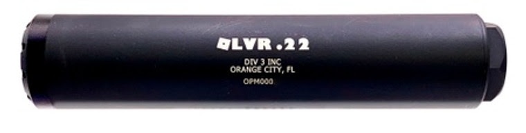 DIVISION 3 INC OLVR .22 SUPPRESSOR 22LR BLACK 1/2x28