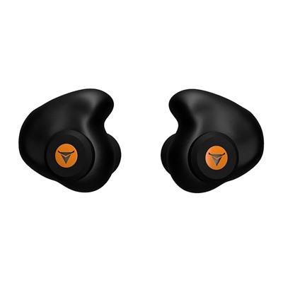 CUSTOM MOLDED PERCUSSIVE SHOOTING EARPLUG,  BLACK