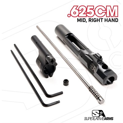 AR-15 ADJ PISTON SYSTEM W/CLAMPON .625'' GAS BLOCK MID RH