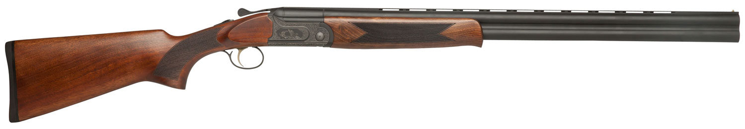 Dickinson LLC GW12B28P Green Wing  12 Gauge 2rd 3" 28" Vent Rib Barrel, Engraved Steel Receiver,   Matte Black Metal Finish, Bead Front Sight, Wood Stock & Ejector