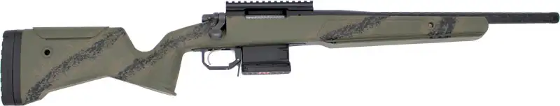 GREAT LAKES FIREARMS BOLT RIFLE RIB 308 WIN 18IN BBL REM 700 ACTION AICS MAG LICHEN GREEN