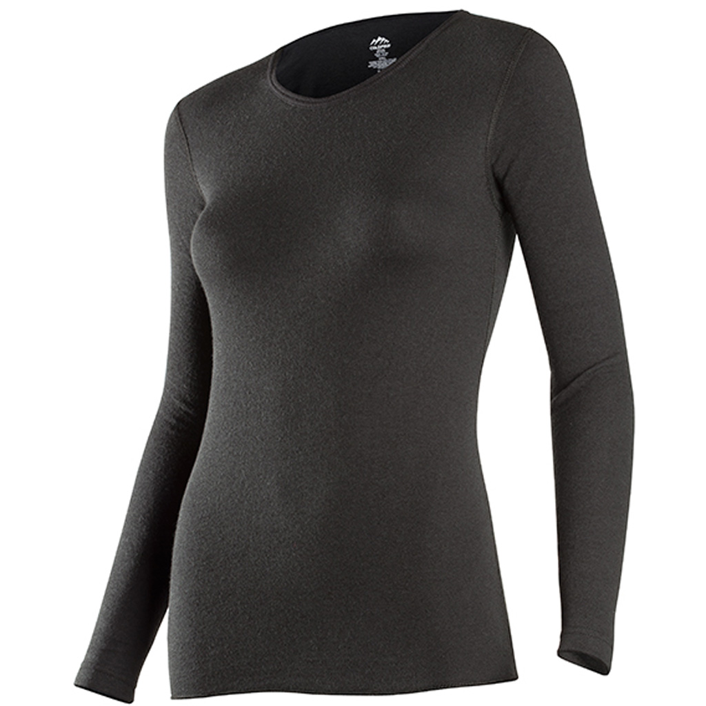 ColdPruf Women's Basic Crew Baselayer Black Large