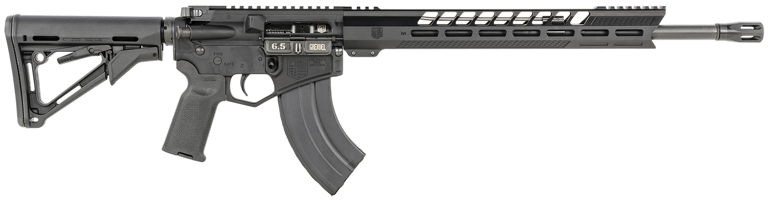 Diamondback DB1732N001 DB15  6.5 Grendel 18" 5+1,28+1 Black Adjustable Magpul CTR Stock Black Magpul MOE K2 Grip with Black Gold Lower 15" M-Lok