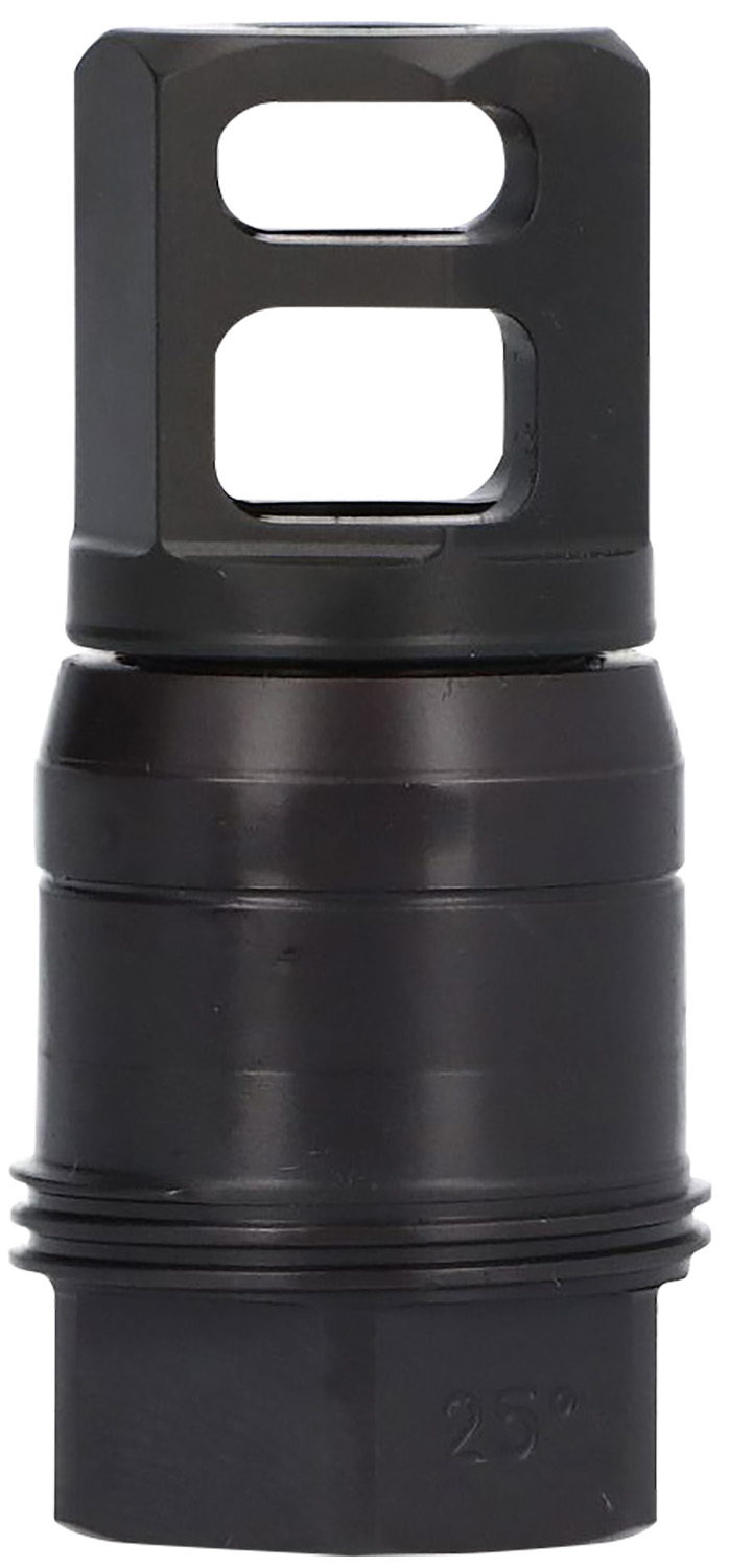 Sig Sauer SL76258X2425DEGM Clutch-Lok QD Muzzle Brake Black Stainless Steel with 5/8" 24 tpi Threads for 7.62mm 25 Degree Taper