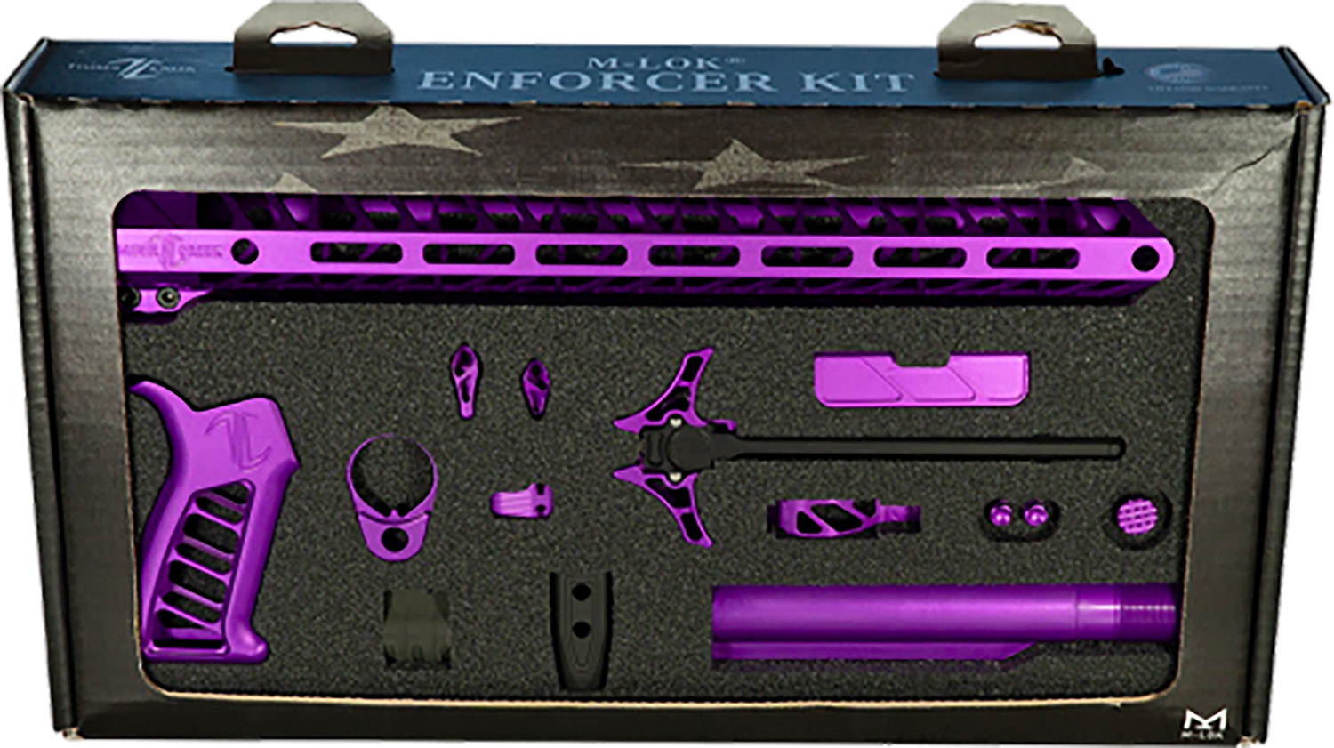 Timber Creek Outdoors TCOEKPPA Enforcer Complete Build Kit Purple Anodized for AR-15