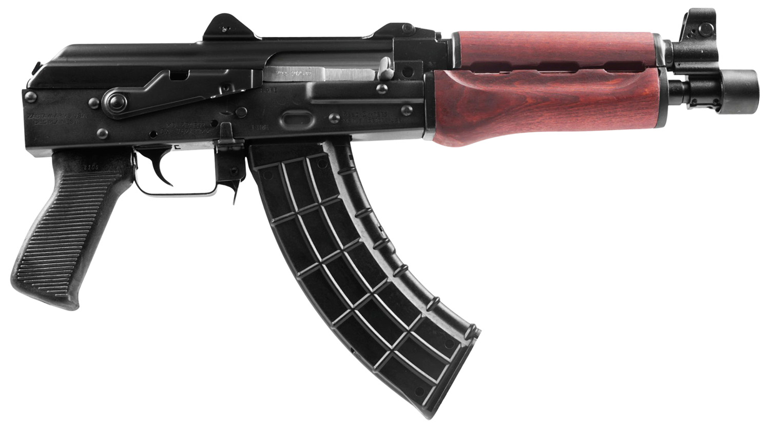 Zastava Arms Usa ZP92762SR ZPAP 92 7.62x39mm 30+1 10", Black Rec/Polymer Grip, Serbian Red Wood Handgaurd