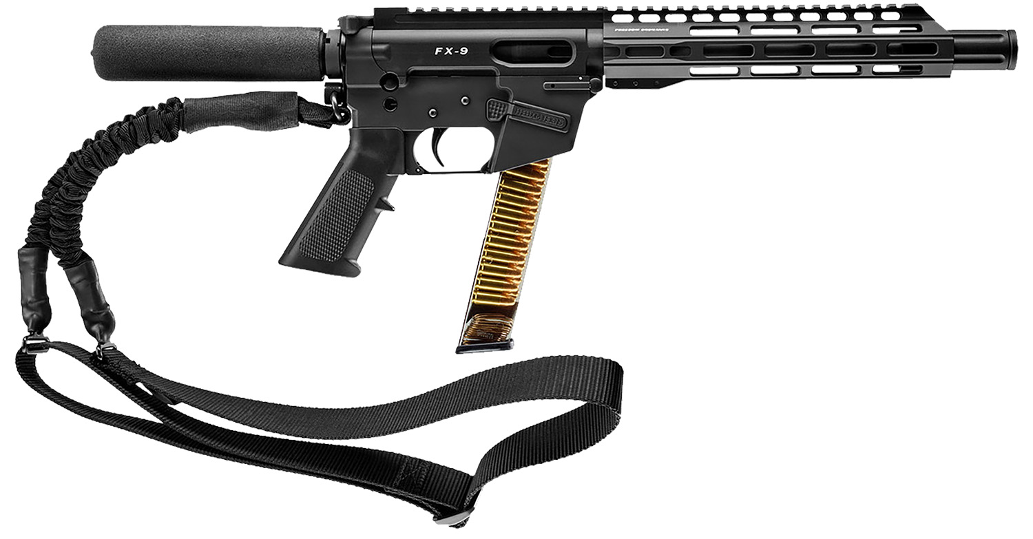 FREEDOM ORDNANCE FX9P10T FX9  9mm Luger 31+1 10" Black Nitride Stainless Steel Barrel, M-LOK Handguard, Black Anodized Aluminum Picatinny Rail Receiver, Black Pistol Tube, AR15 Grip, Right Hand