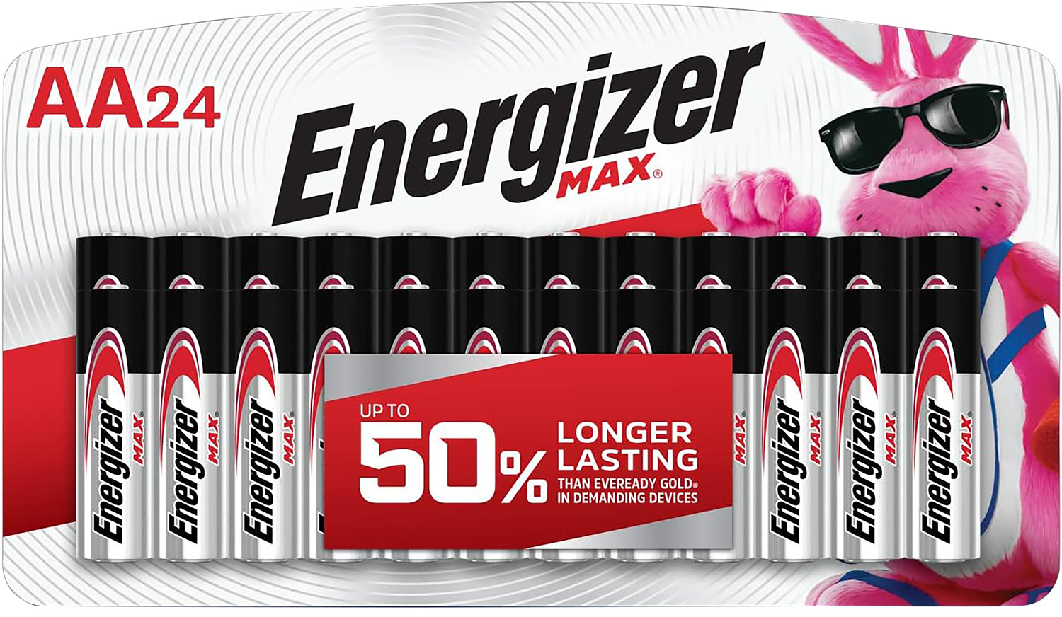 Energizer E91BP24V1 AA Max Silver 1.5V Alkaline, Qty (24) Single Pack
