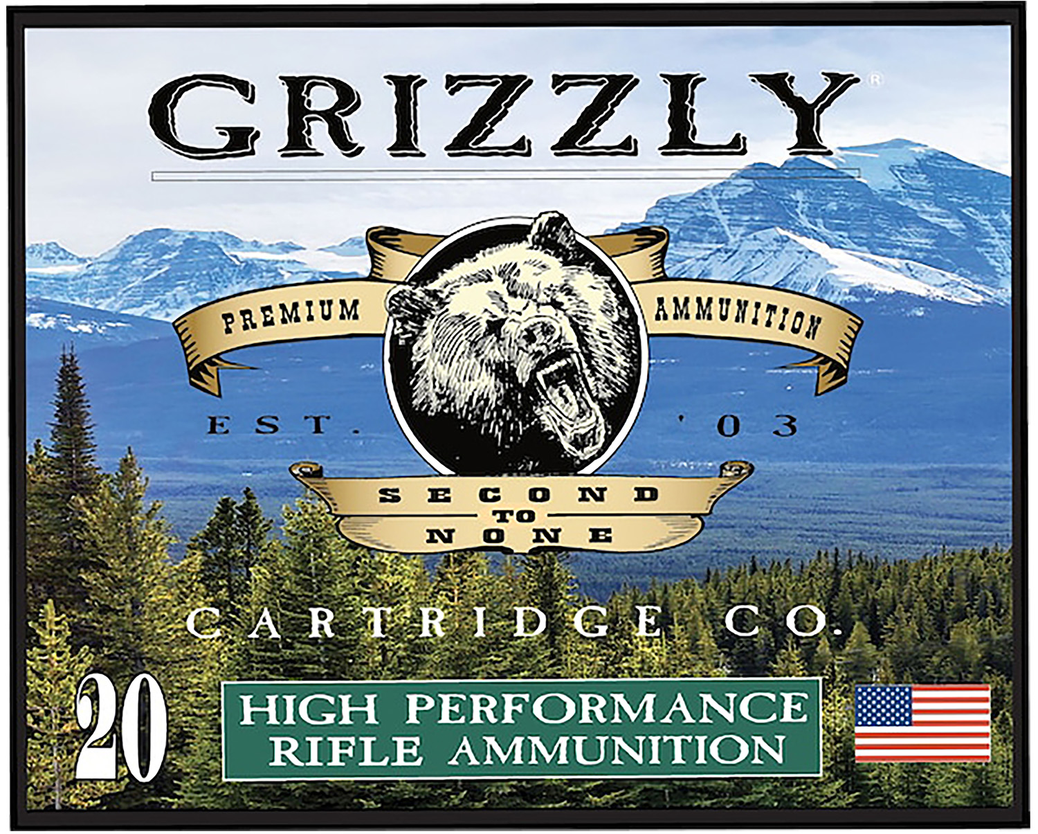 Grizzly Ammo GC44M+P3   44RemMag+P+ 360gr Full Metal Jacket Flat Point 20 Per Box/10 Case