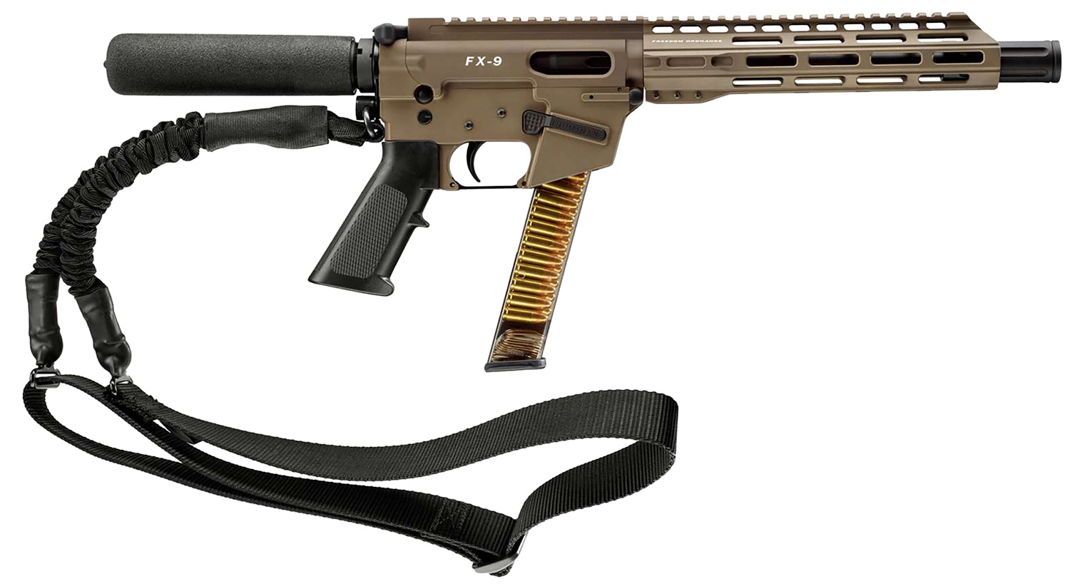 FREEDOM ORDNANCE FX9P10T-FDE  9MM 10"TUBE  31R FDE
