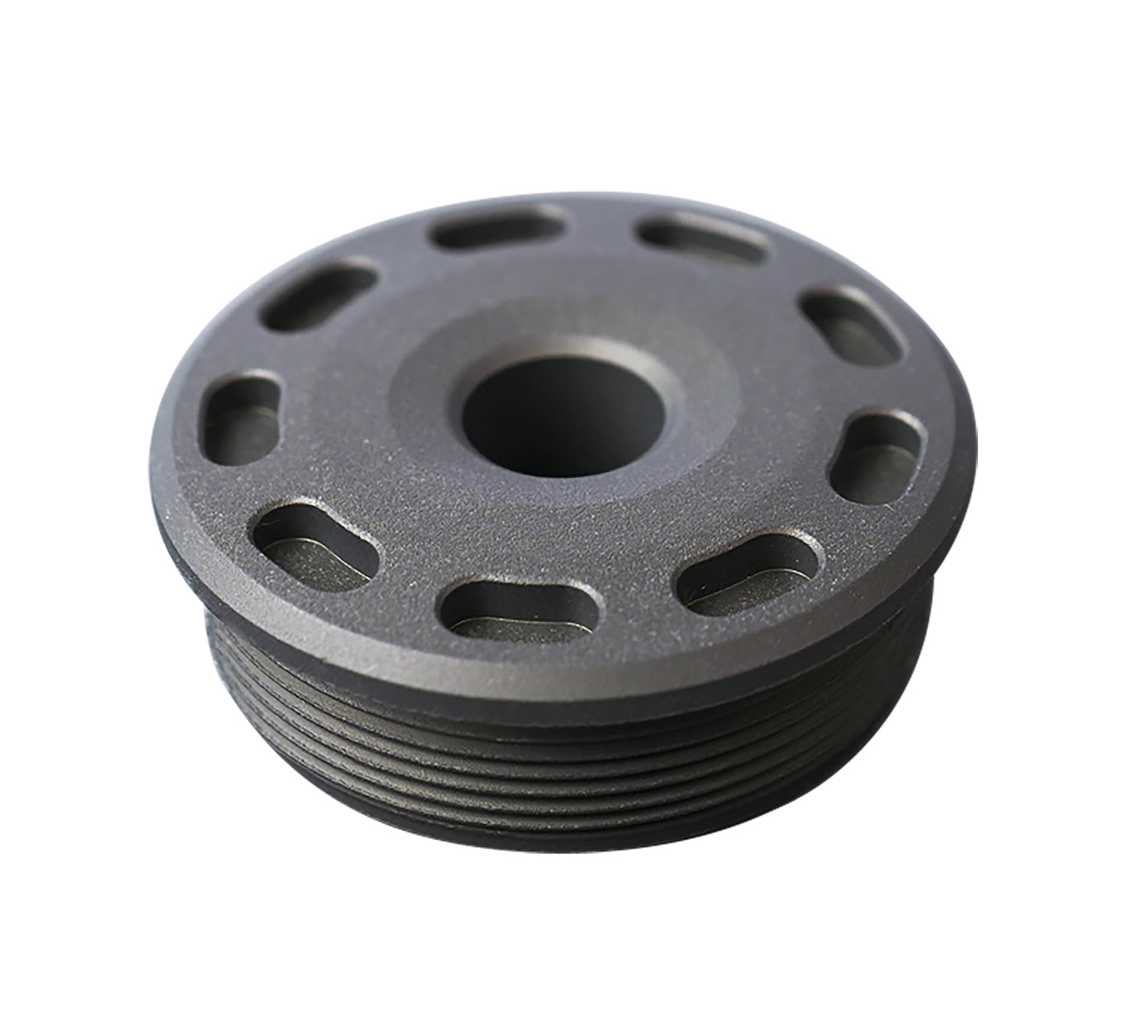 SilencerCo AC5388 Bravo Front Cap 223 Cal Titanium Black