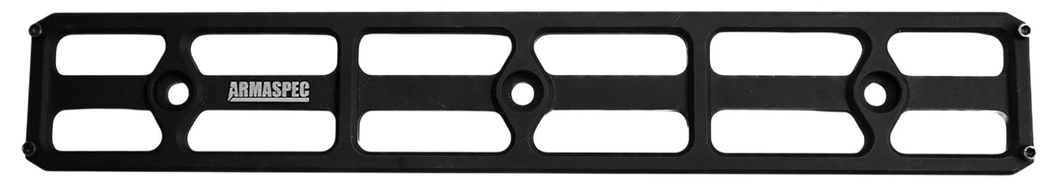 Armaspec ARM621-9 ARCA Rail 9 Slot M-LOK  Black Aluminum Compatible w/ AR-15/10 MLOK Rails