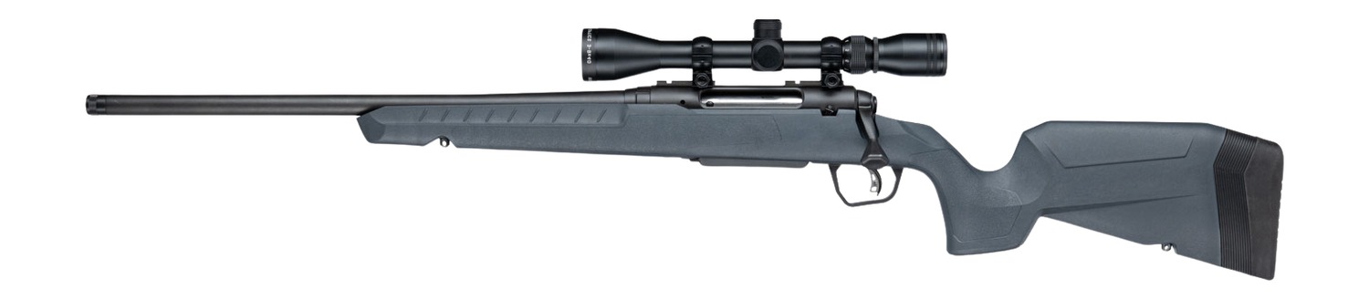 Savage Arms 33197 Axis 2 XP 22-250 Rem 4+1 20" Matte Black Carbon Steel Threaded Barrel & Drilled & Tapped Receiver, Gray Synthetic Fixed w/Pistol Grip Stock, 3-9x40mm Duplex Scope, Left Hand