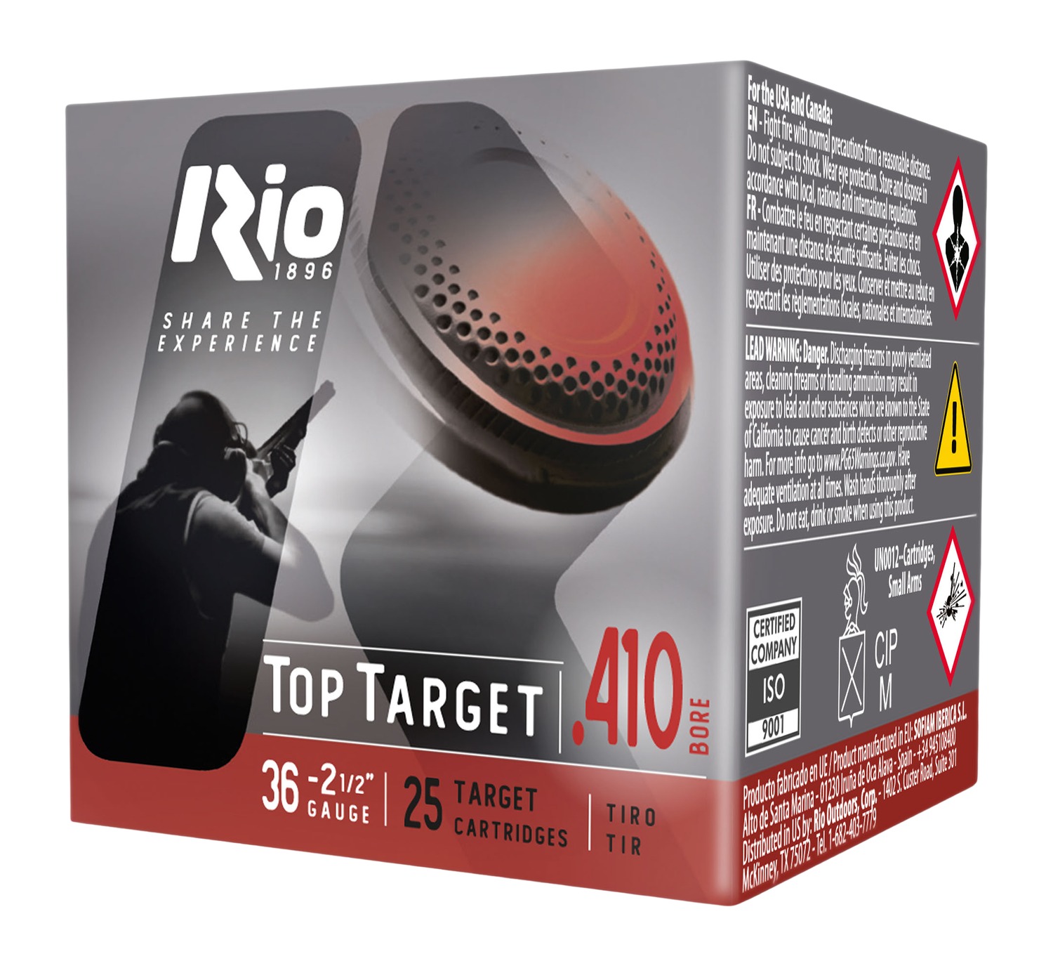 RIO TT41075   TOP TARGET 410 2-1/2 1/2 7.5   25/10