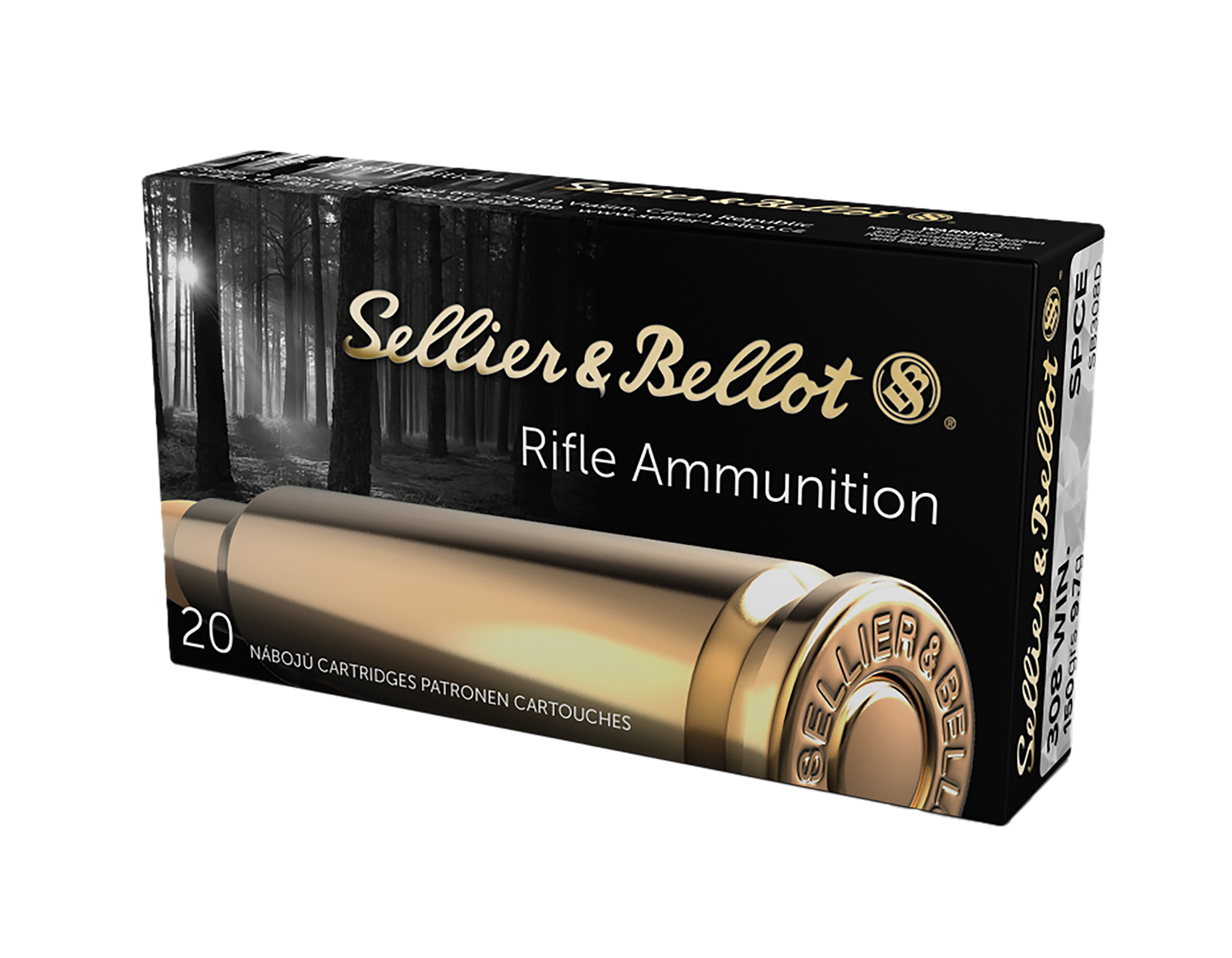 Sellier & Bellot SB308D Rifle  308Win 150gr Soft Point Cut Through Edge 20 Per Box/25 Case
