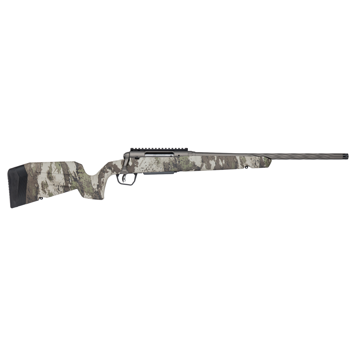 Savage AXIS 2 PRO Woodland Rifle 7mm-08 Rem 4rd Magazine (1) 20'' Threaded Spiral Fluted Barrel