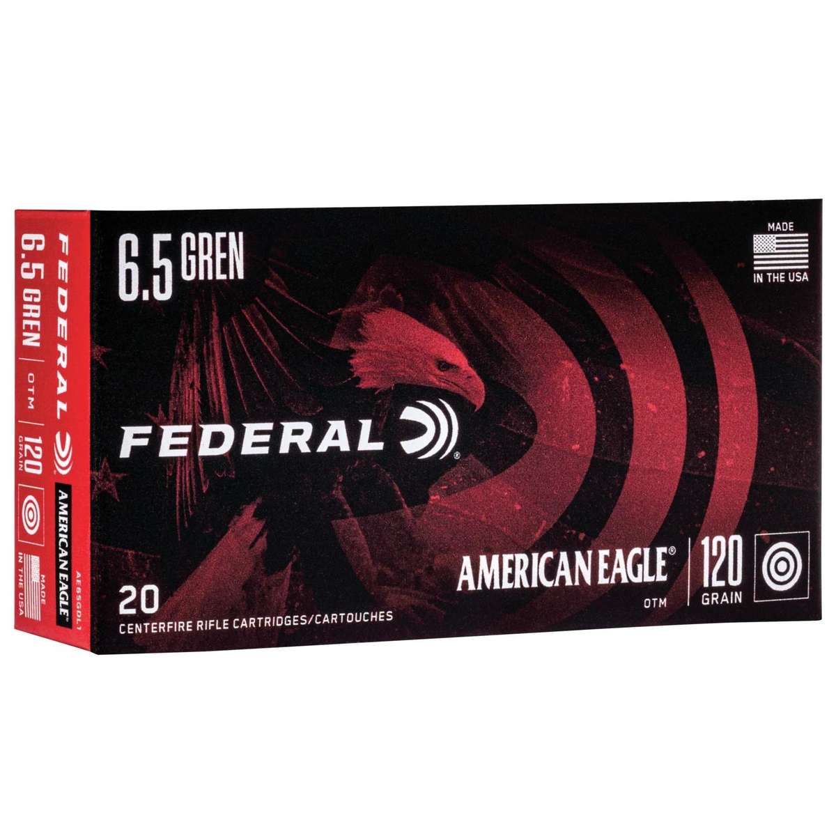 Federal American Eagle Rifle Ammunition 6.5 Grendel 120 gr OTM  2610 fps 20/ct