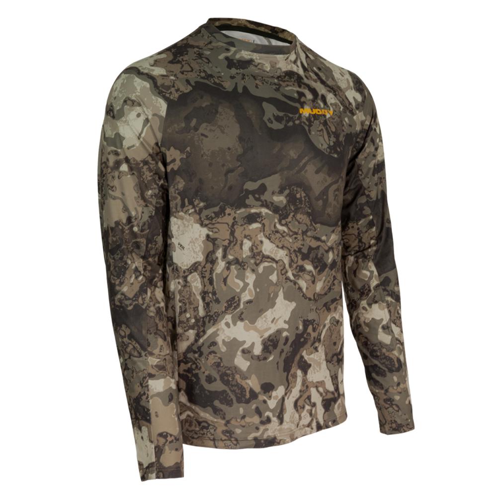 Muddy Base Layer Crew Long Sleeve Shirt Veil Canyon Grey M