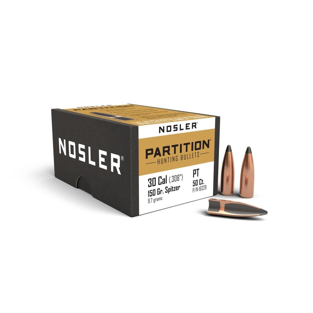 Nosler Partition Rifle Bullets .30 cal .308" 150 gr SPT 50/ct