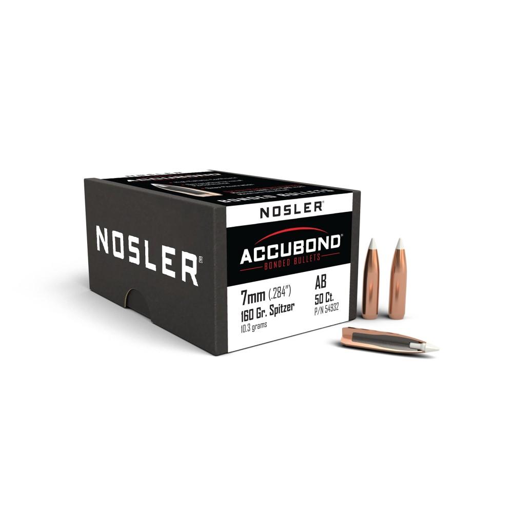 Nosler AccuBond Rifle Bullets 7mm .284" 160 gr SBT-ACB 50/ct