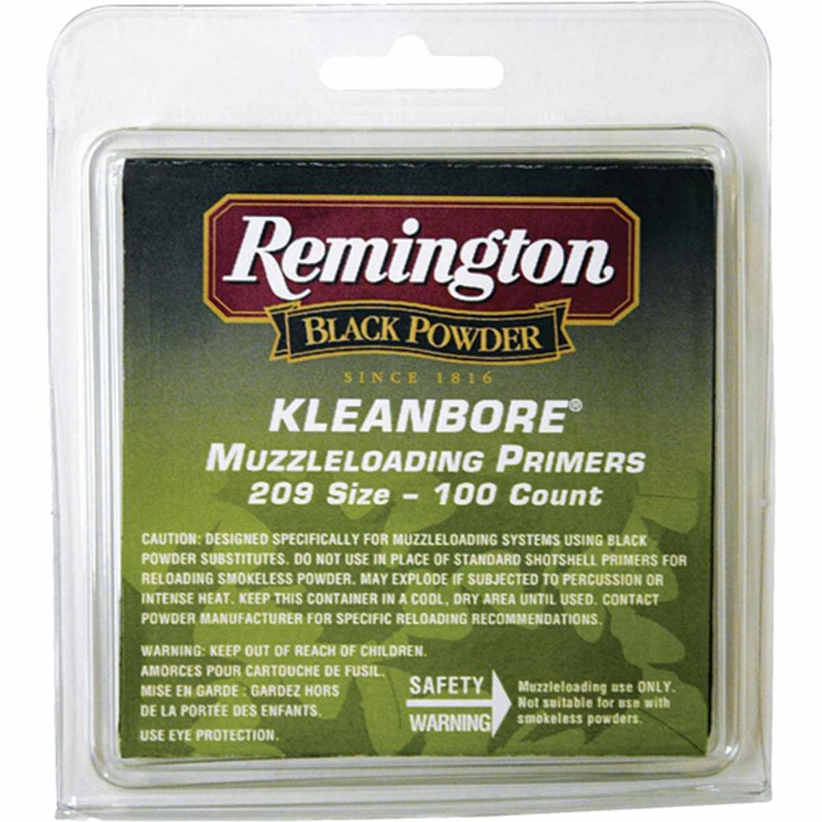 Remington Kleanbore 209 Muzzleloading Primers 100/ct