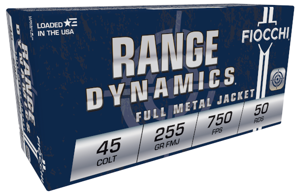 FIOCCHI AMO 45 COLT 255GR CMJ 50-RD ( 10 BOXES PER CASE)